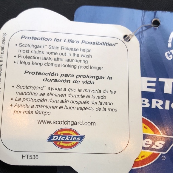 NWT DICKIES Black flat front zip shorts belt loops pockets Women’s 14 or 22 - Picture 15 of 15